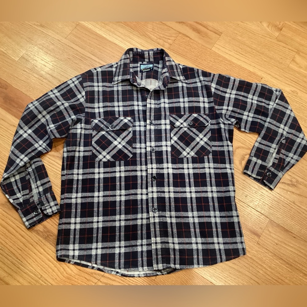 Vintage Men’s Fieldmaster plaid flannel button up